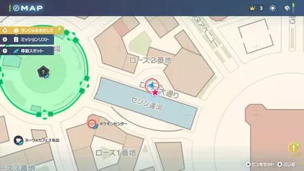 スターミーは宇宙とつながるの拡大マップ画像