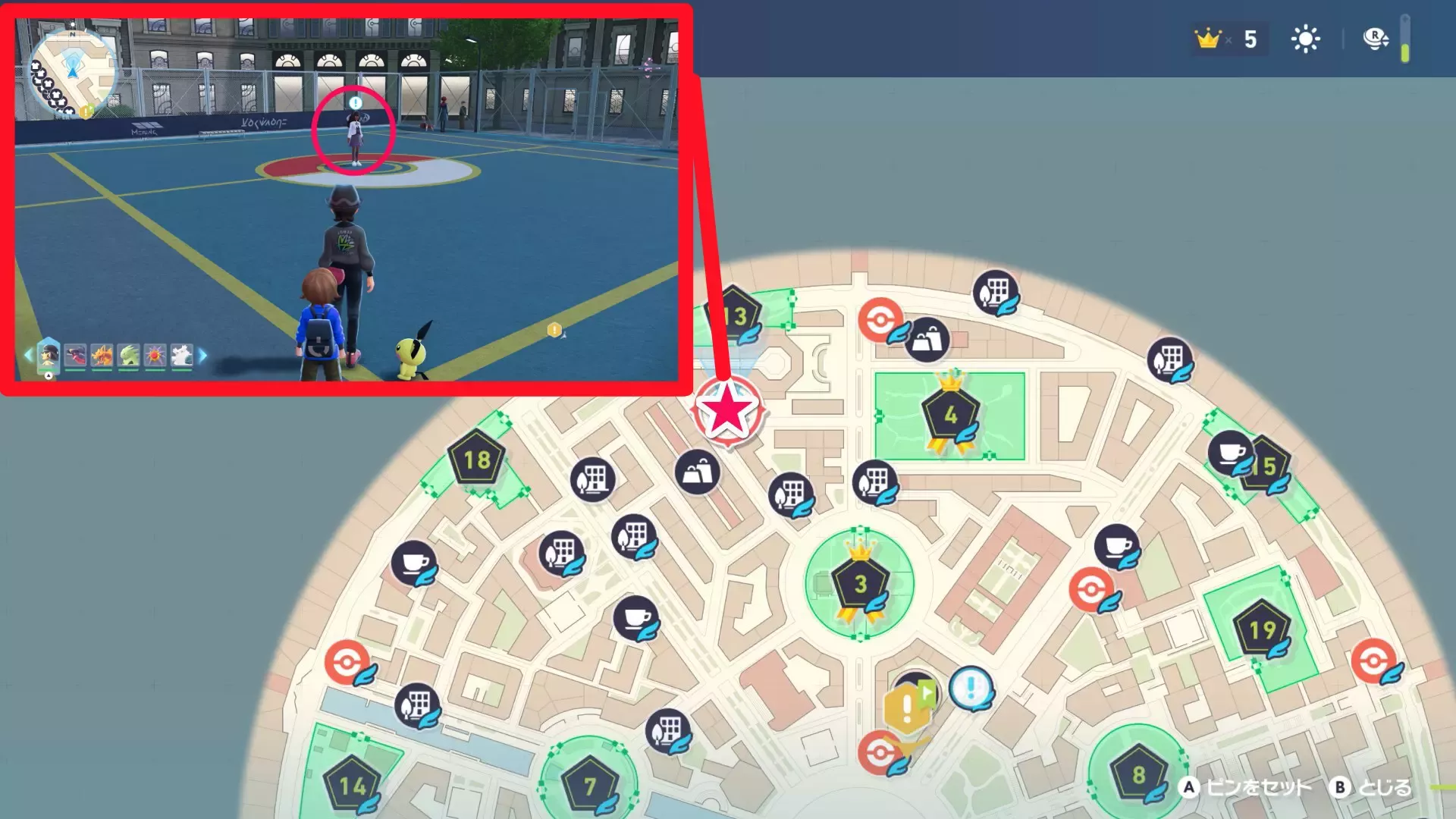 わたしはずーっとむしタイプのマップ