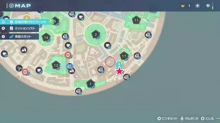 回復自慢のポケモンたちのマップ画像 size:440x0