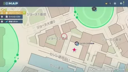 5番弟子のコタネの拡大マップ画像