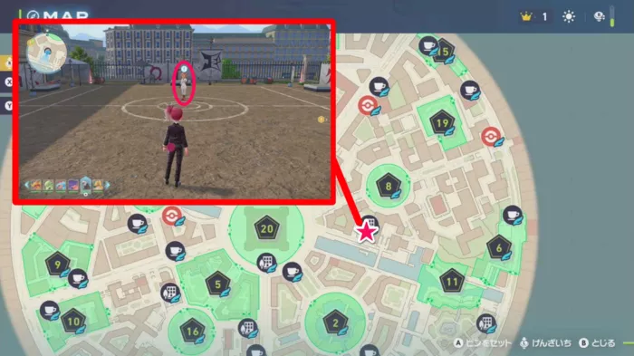 5番弟子のコタネのマップ