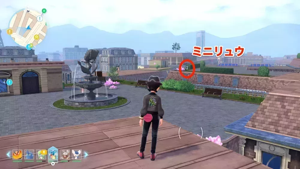 ミニリュウの場所