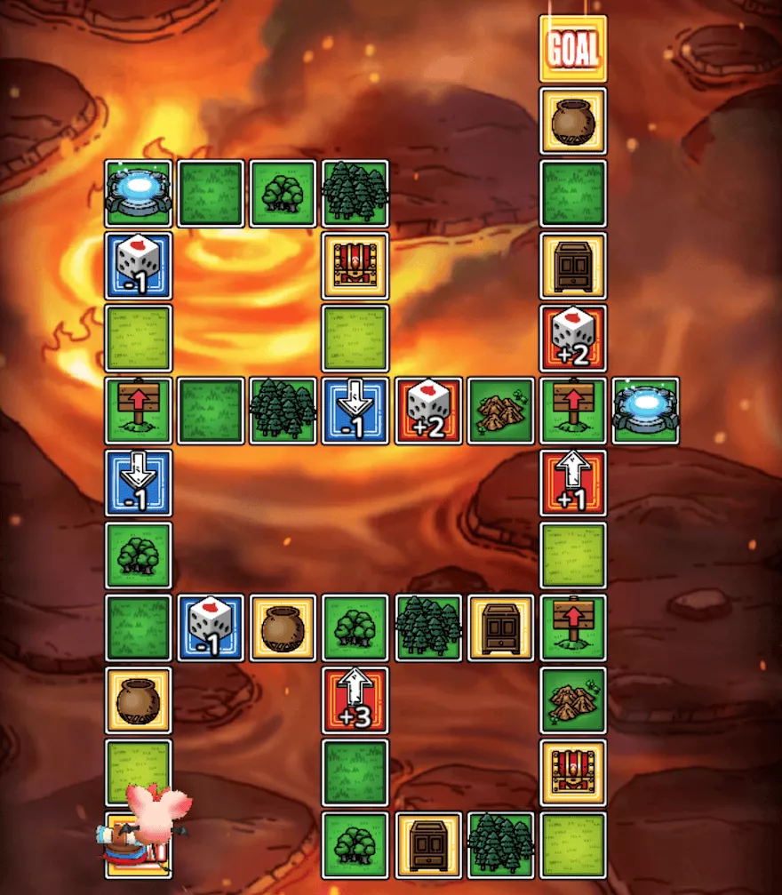 紅の秘境のマップ