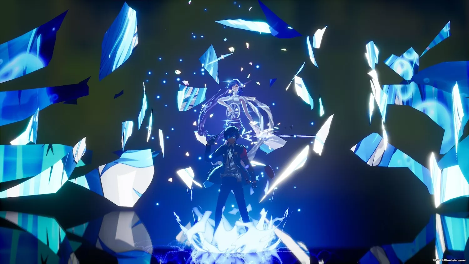 戦闘中に攻撃したりペルソナを召喚する