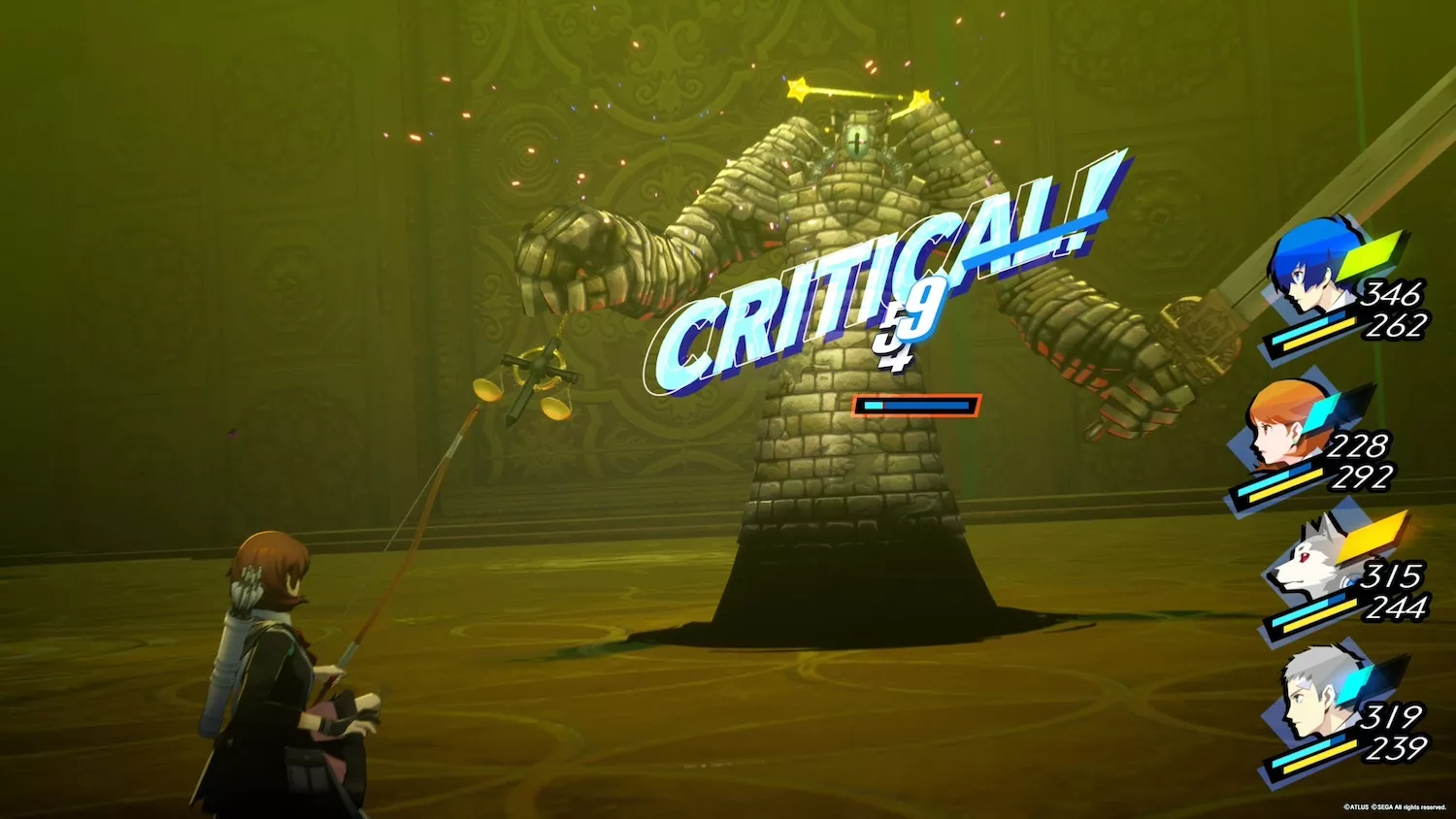 クリティカルを発生させてダウンさせる