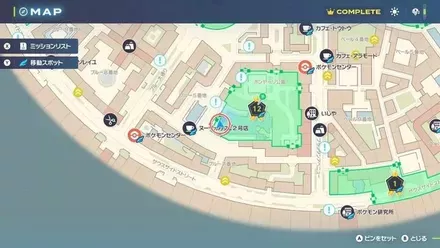 カチコールのマップ