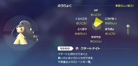 個体値が優秀なクチート