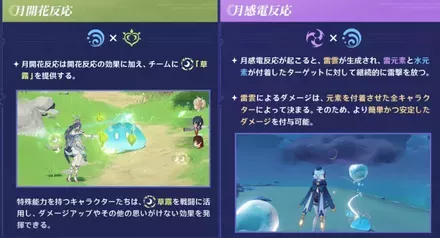 月反応の画像