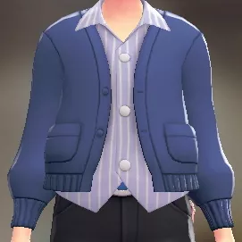 カーディガン＆シャツセット