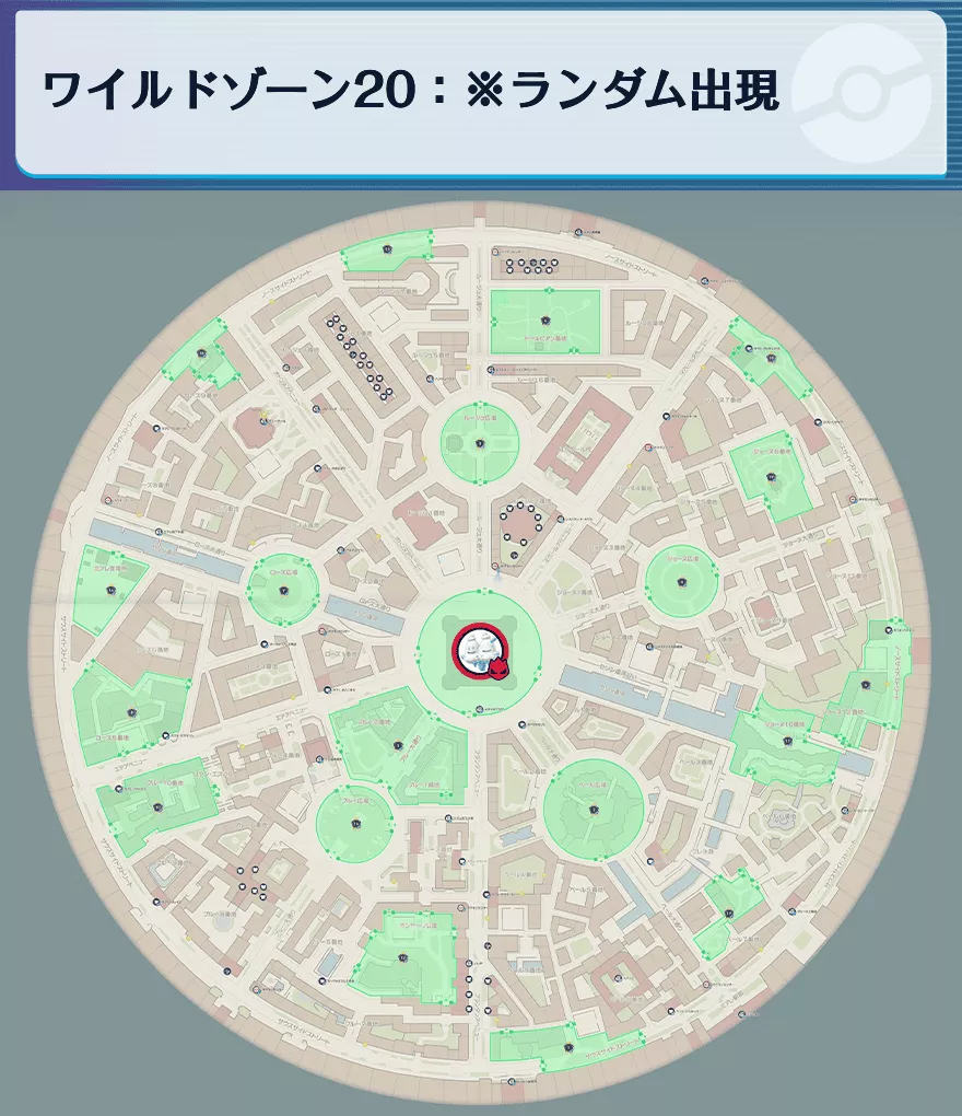 バイバニラの出現場所マップ