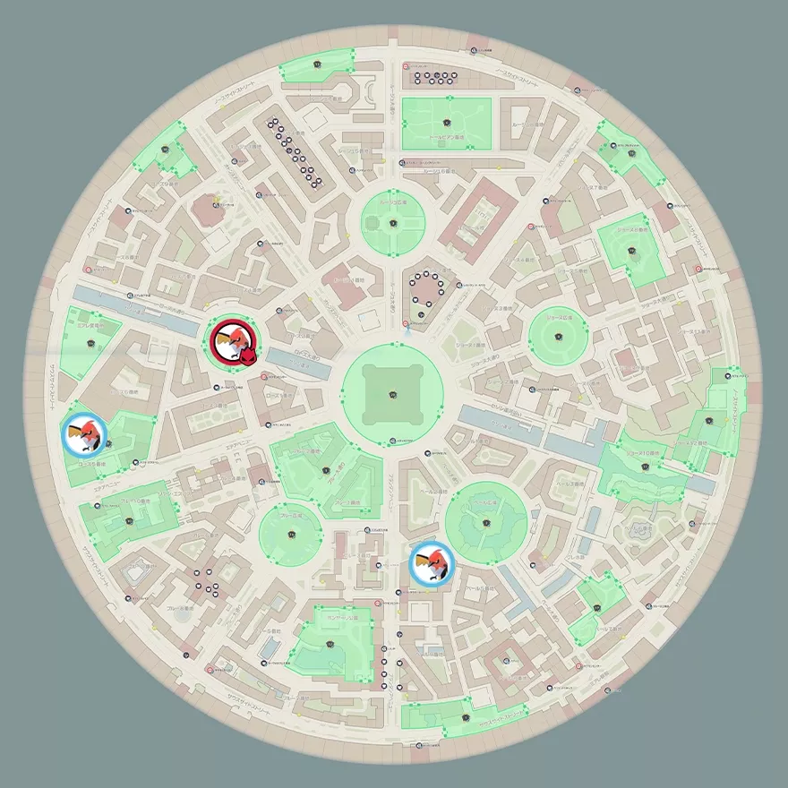 ヒノヤコマの出現場所マップ