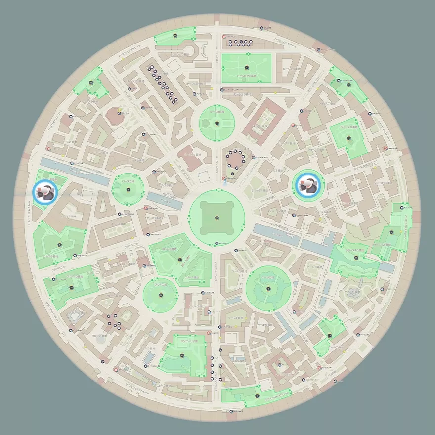 モグリューの出現場所マップ