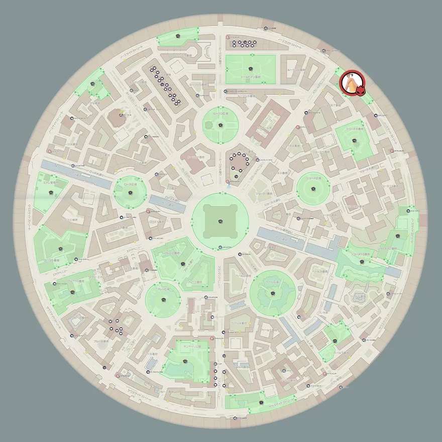 パンプジンの出現場所マップ