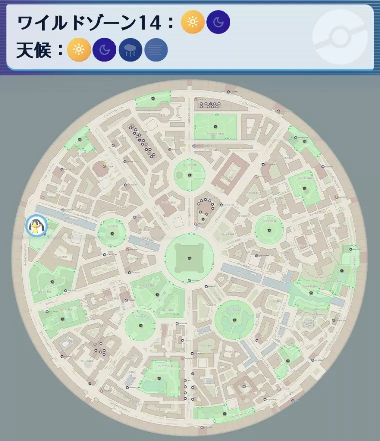 エリキテルの出現場所マップ