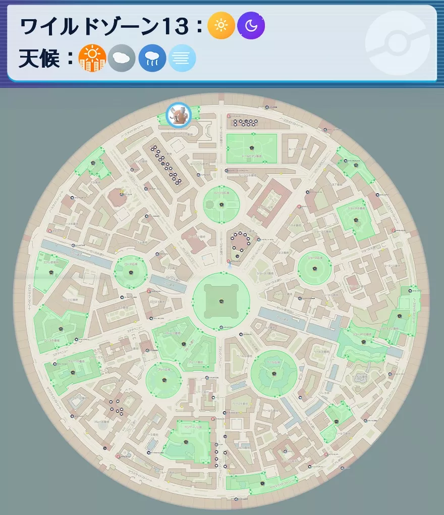 カイロスの出現場所マップ