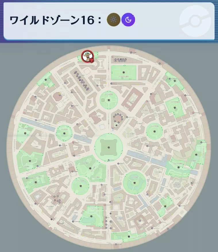 オーロットの出現場所マップ