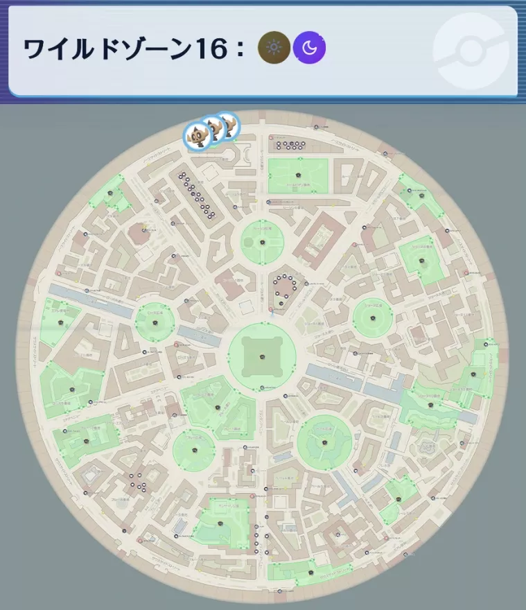 ボクレーの出現場所マップ