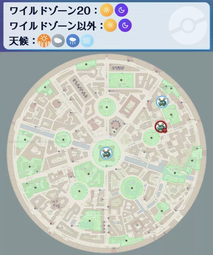 ダストダスの出現場所マップ