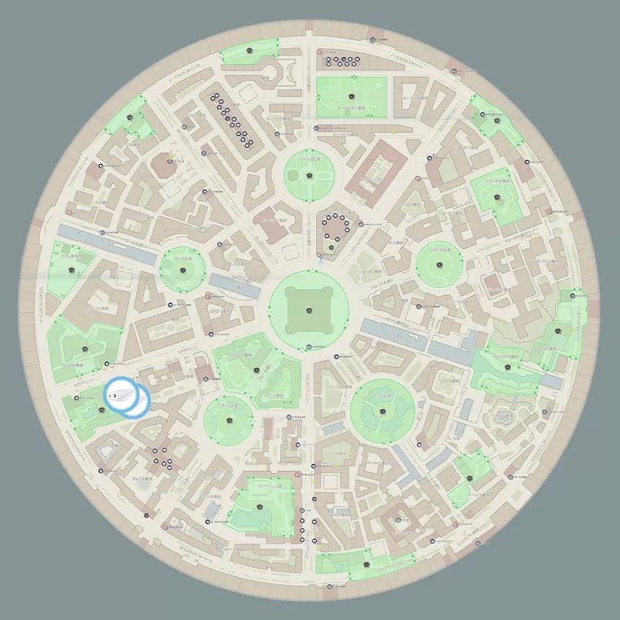 シビシラスの出現場所マップ