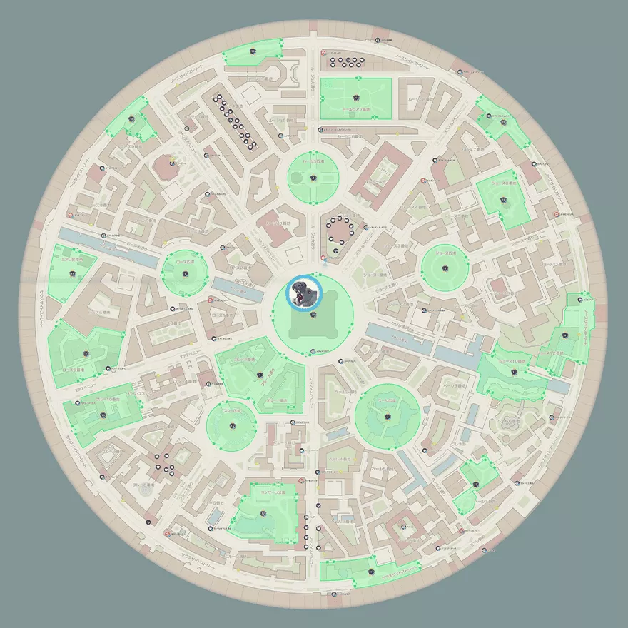 カバルドンの出現場所マップ