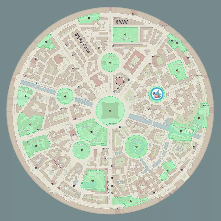 フカマルの出現場所マップ