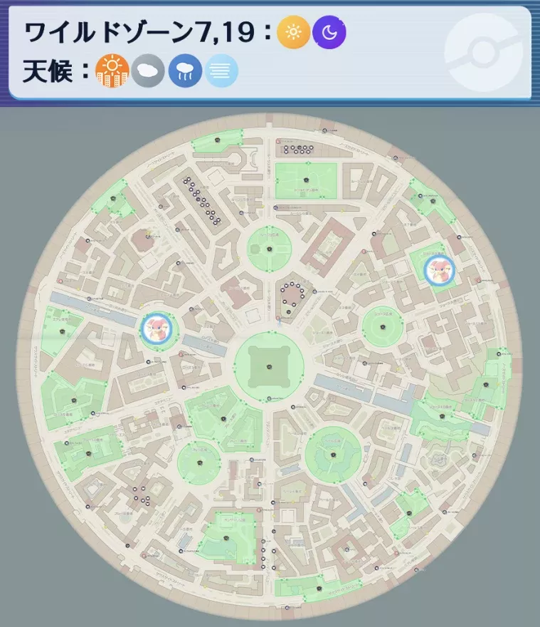 タブンネの出現場所マップ