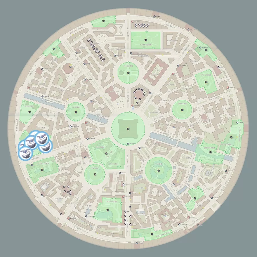 メレシーの出現場所マップ