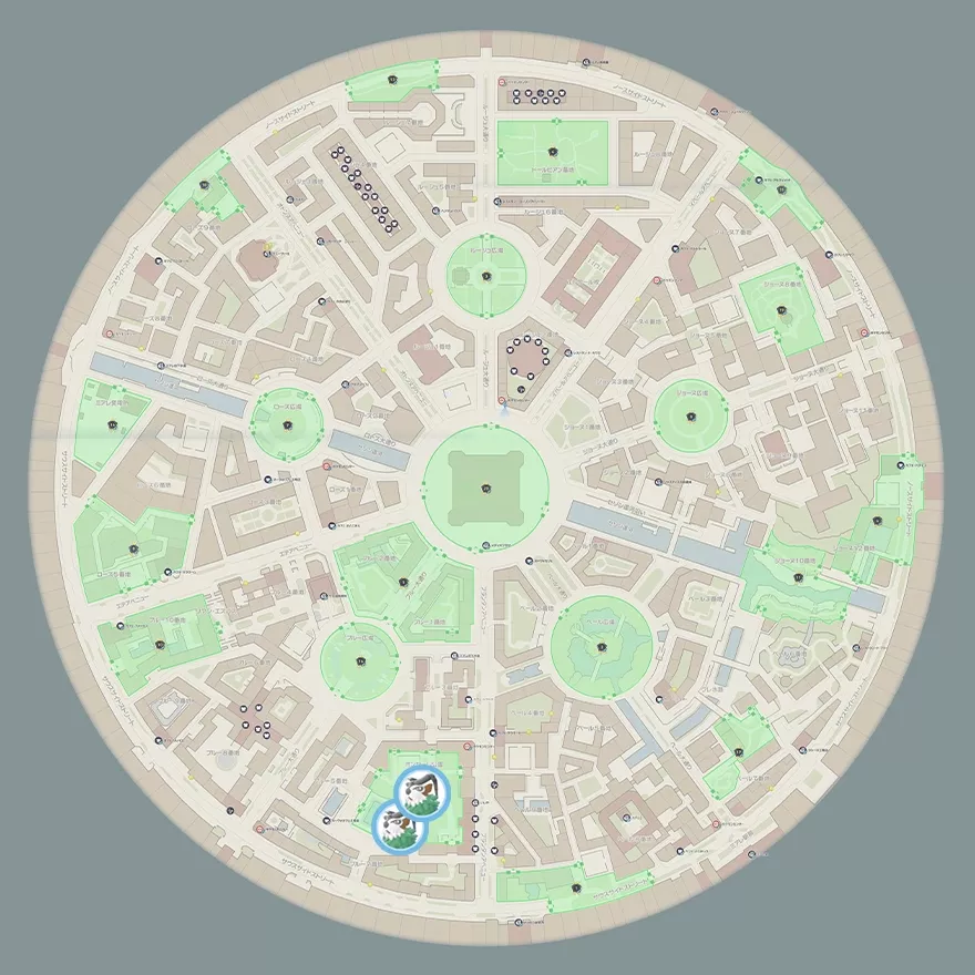 ゴーゴートの出現場所マップ