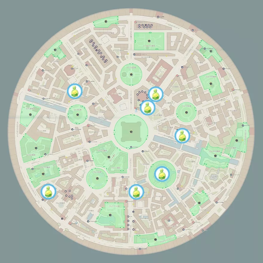 スボミーの出現場所マップ