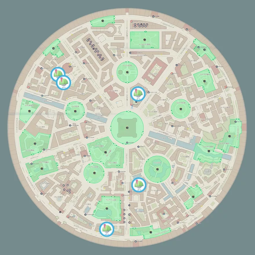 ラルトスの出現場所マップ