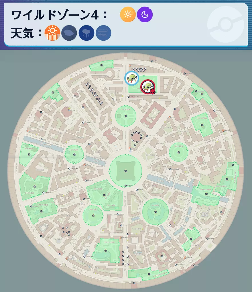 イトマルの出現場所マップ