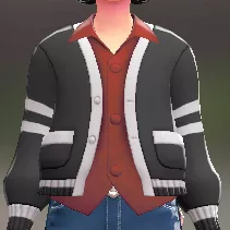 カーディガン＆シャツセット