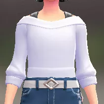 オフショルダーシャツ