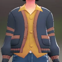 カーディガン＆シャツセット