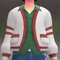 カーディガン＆シャツセット