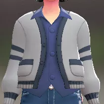 カーディガン＆シャツセット