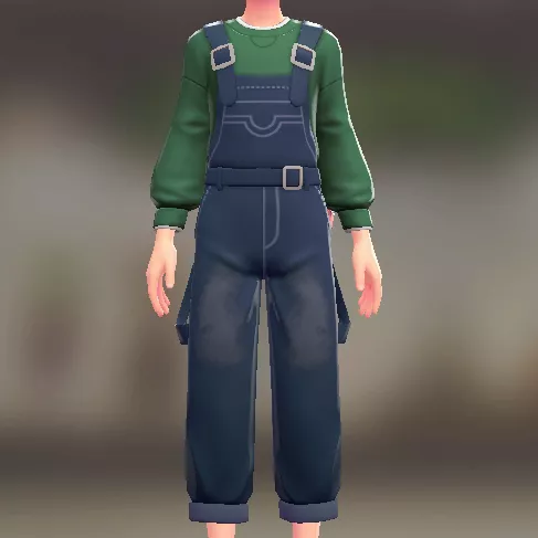 サロペット＆スウェットセット