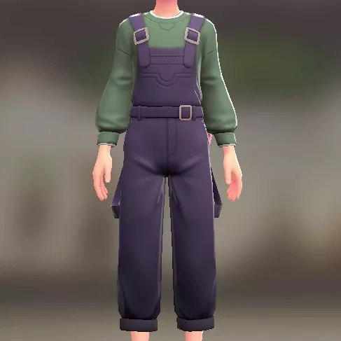 サロペット＆スウェットセット