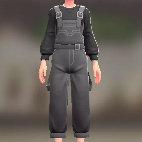 サロペット＆スウェットセット