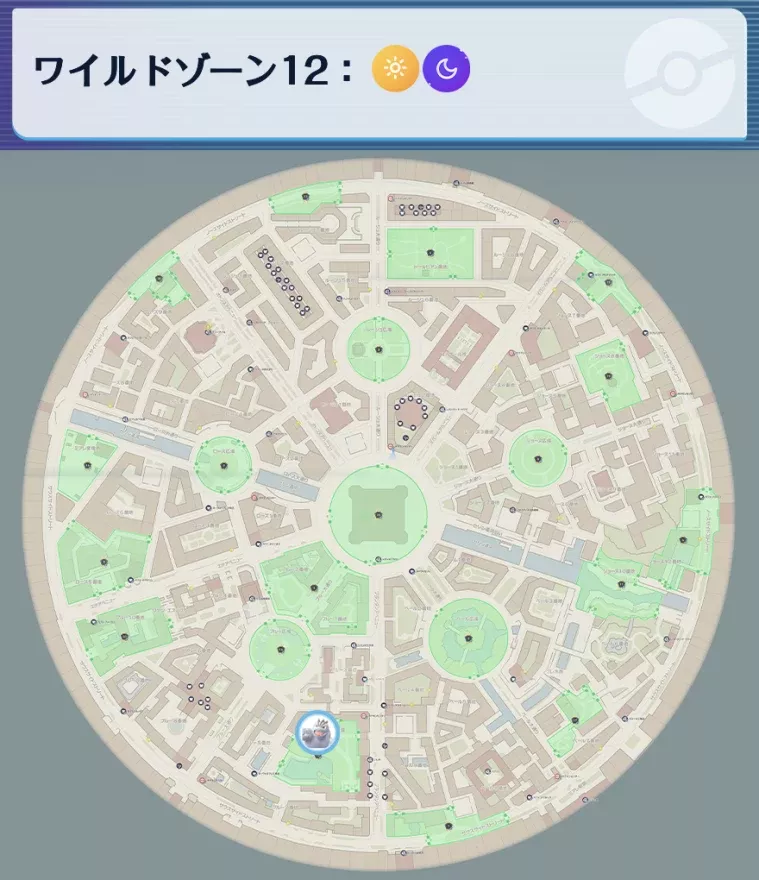 ゴーリキーの出現場所マップ