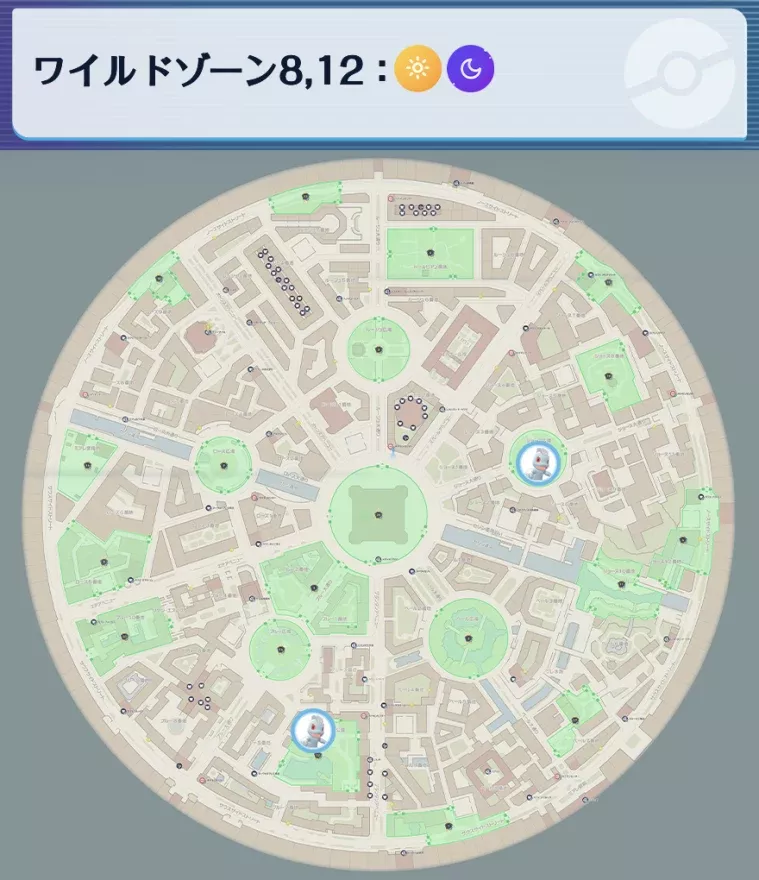 ワンリキーの出現場所マップ