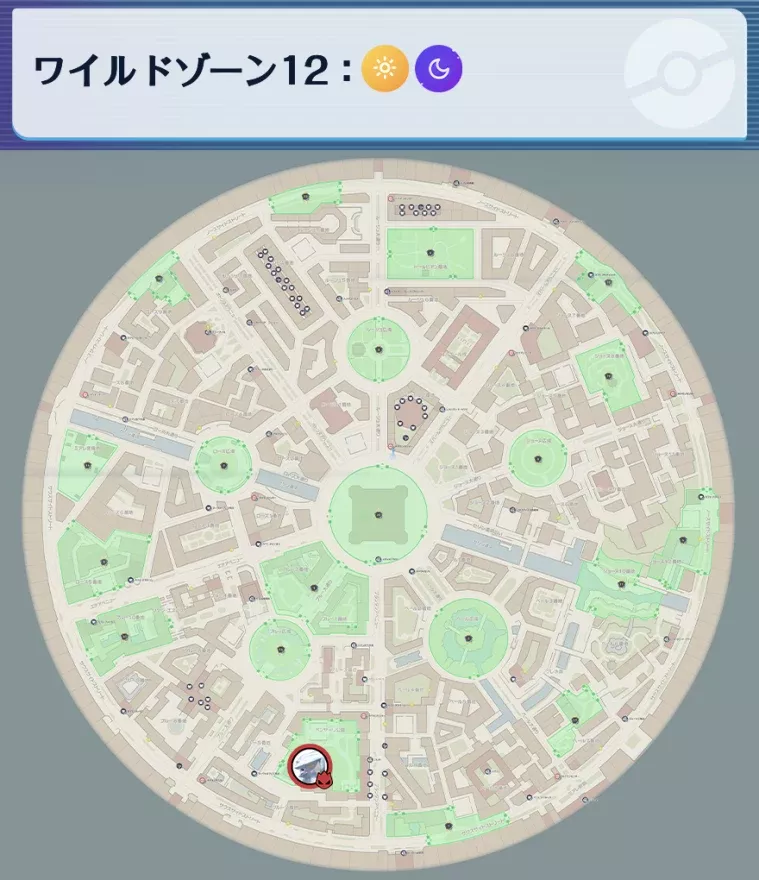 クレベースの出現場所マップ