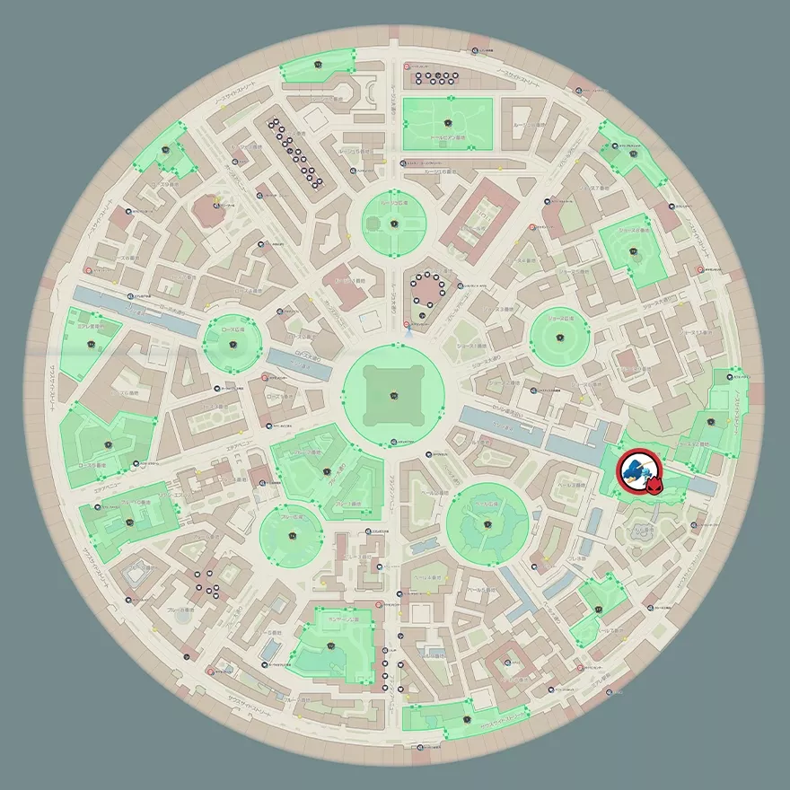 ブロスターの出現場所マップ