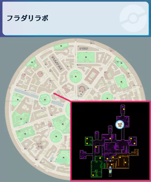 ニダンギルの出現場所マップ