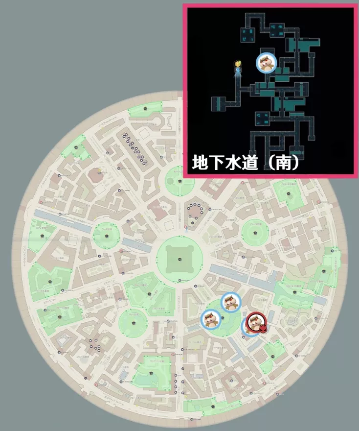 ミネズミの出現場所マップ