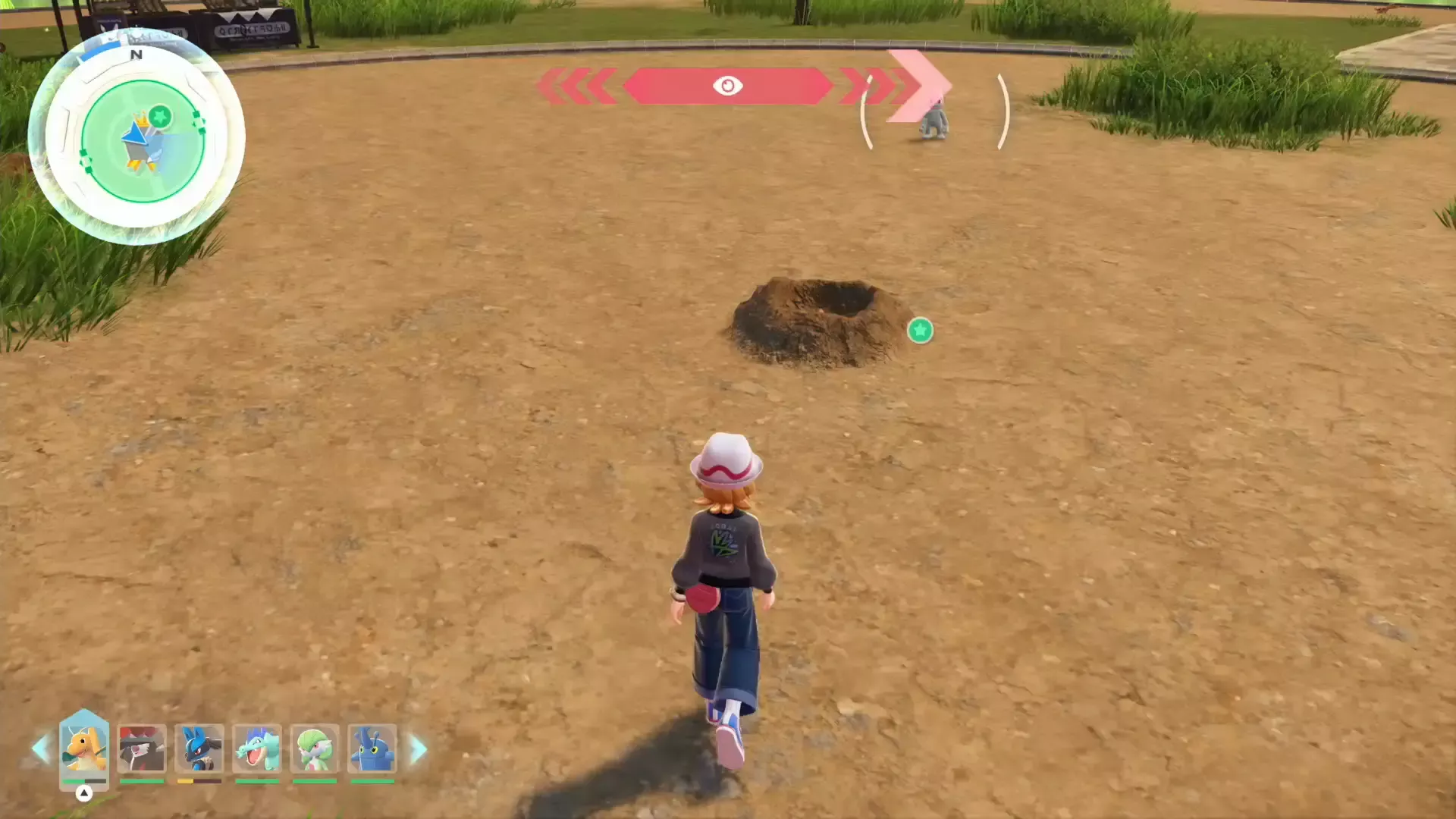 ゾーン内の穴をすべて確認する