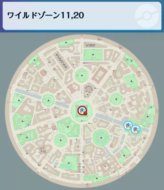 ギャラドスの出現場所マップ