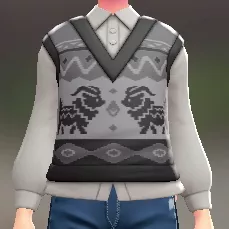 ニットベスト＆ブラウスセット