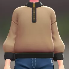 ハーフジップスウェット