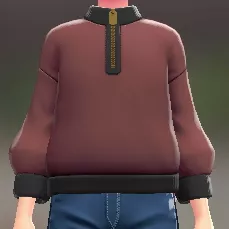 ハーフジップスウェット